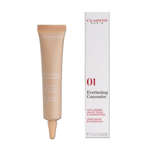 Clarins everlasting concealer long wear & hydrating 01 light 0.4 oz