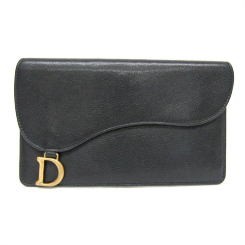 Dior saddle leather wallet (pre-owned)