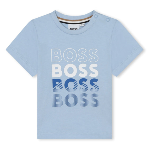 BOSS pale blue logo t-shirt