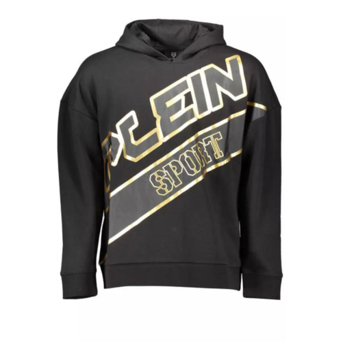 Plein Sport sleek hooded sweatshirt with signature mens details