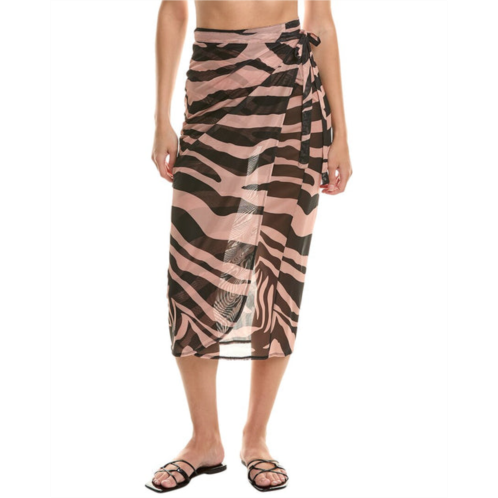 Natori zebra mesh sheer sarong