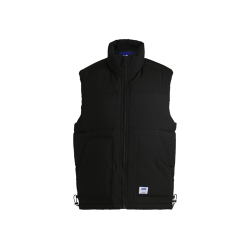 HUGO water-repellent gilet with blue logo label