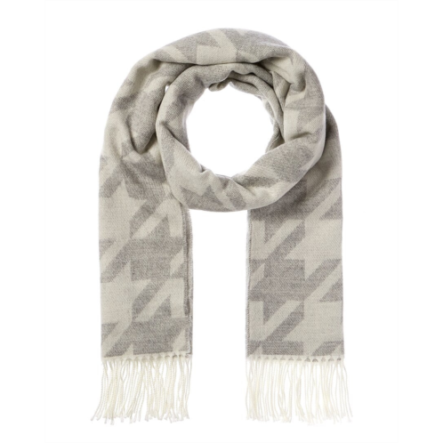 La Fiorentina jacquard houndstooth scarf