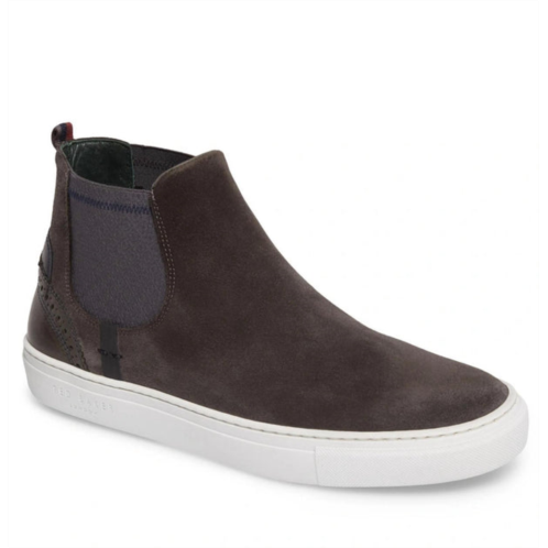 TED BAKER mens lykeen chelsea boot in grey suede