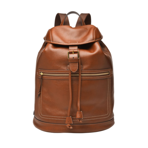 Fossil mens fletcher leather rucksack