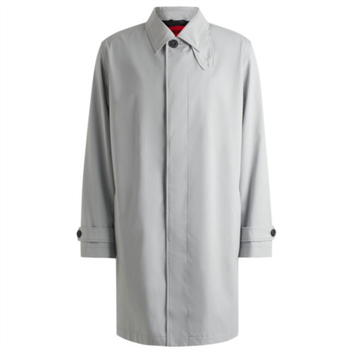 HUGO regular-fit coat in water-repellent fabric