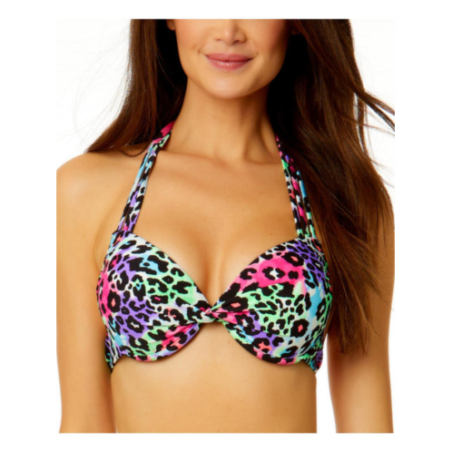 Salt + Cove juniors womens animal print push up bikini swim top