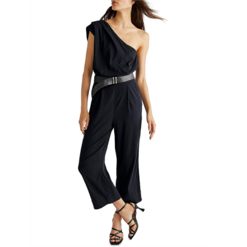 Free People womens one shoulder slouchy jumpsuit