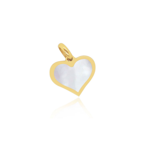 The Lovery mother of pearl heart charm