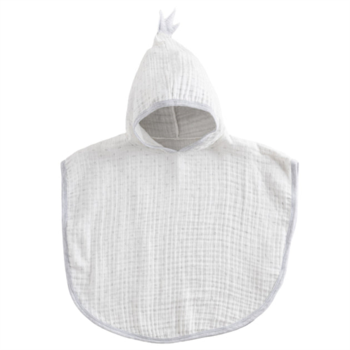 Andy Wawa white muslin cotton poncho