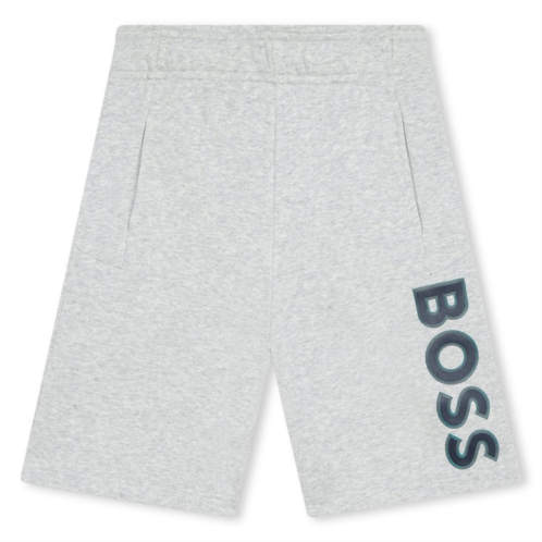 BOSS gray logo shorts