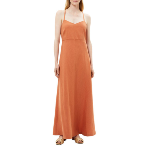 Theory haranna linen-blend maxi dress