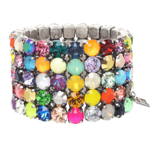 TOVA womens olivia 5-strand stretch bracelet in multicolor