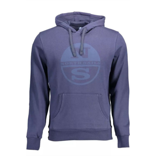 North Sails cotton hooded sweatshirt with logo mens print