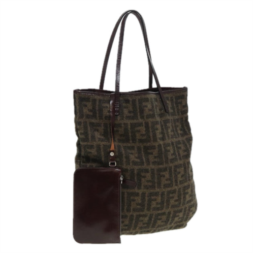 Fendi zucca wool tote bag (pre-owned)