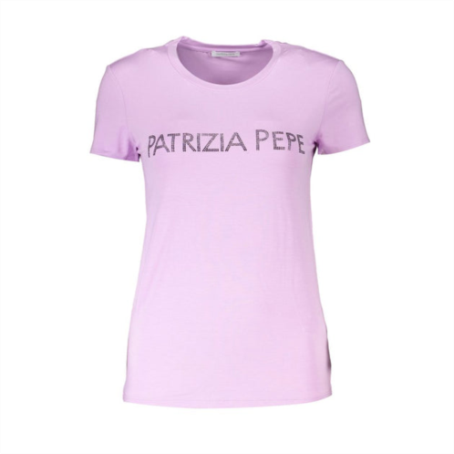 Patrizia Pepe rhinestone crew neck womens tee