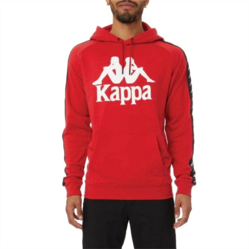 Kappa mens 222 banda hurtado 2 hoodie in red/black