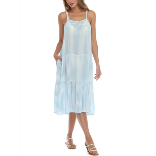 Raviya womens striped dress cover-up