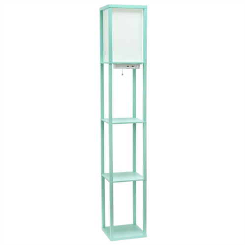 Simple Designs floor lamp etagere organizer storage shelf