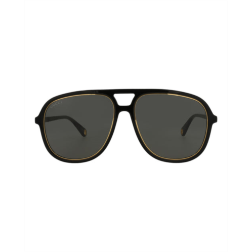 Gucci aviator-frame acetate sunglasses