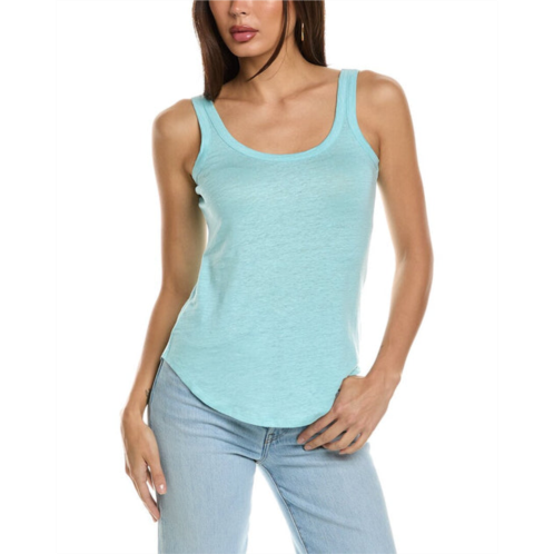 Chaser shirttail linen-blend tank