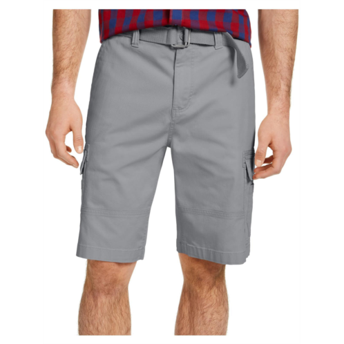 Sun + Stone mens cotton mid rise cargo shorts