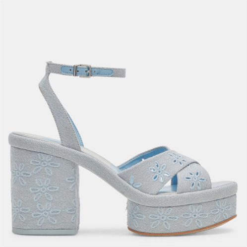 Dolce Vita laisha heels light blue floral eyelet