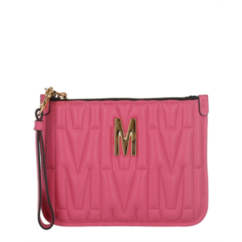 Moschino textured wristlet