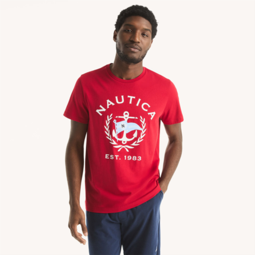 Nautica mens anchor graphic t-shirt