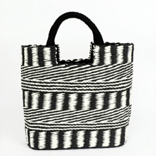 Pia Rossini dahlia bag in black/white