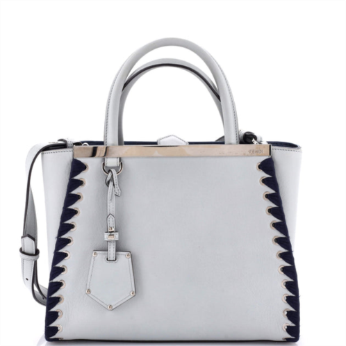 Fendi 2jours bag whipstitch leather petite