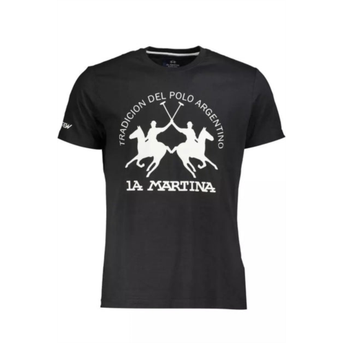 La Martina elegant cotton tee with iconic mens print