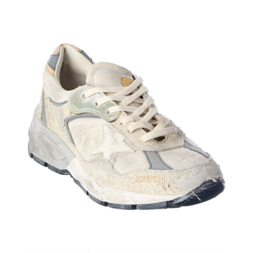 Golden Goose dad-star canvas & suede sneaker