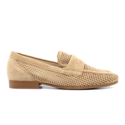 GABOR perforated loafer in caramel