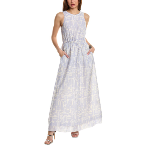 Emporio Armani silk-blend maxi dress
