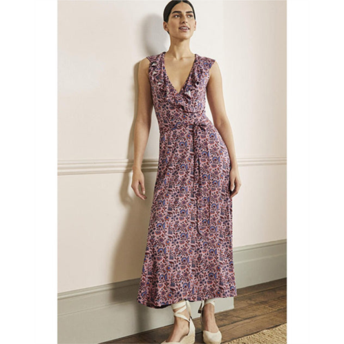 Boden saskia wrap jersey maxi dress