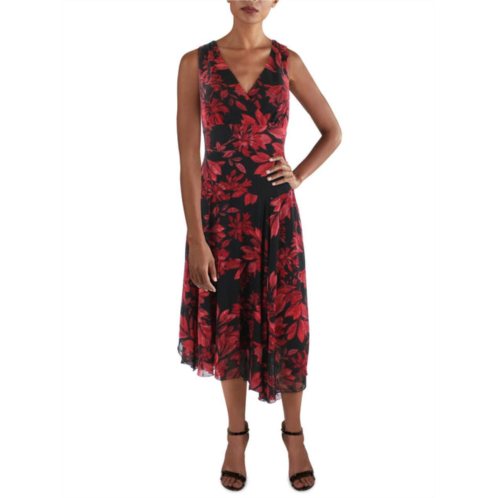 Connected Apparel womens boho floral midi dress