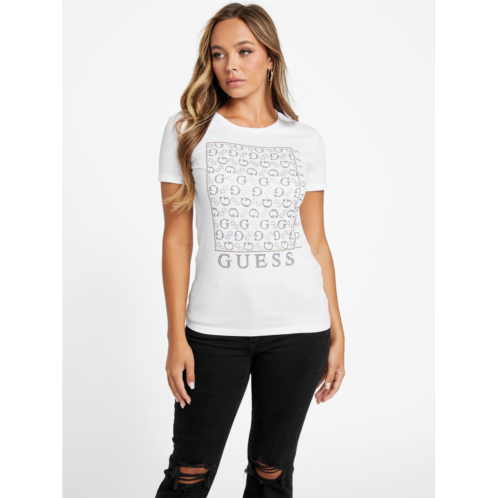 Guess Factory naty crewneck rhinestone tee