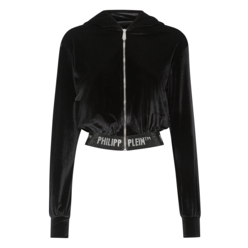 PHILIPP PLEIN hoodie sweatjacket crystal