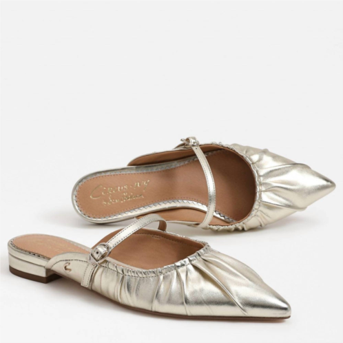 Circus by Sam Edelman women larissah ruched mule in light gold