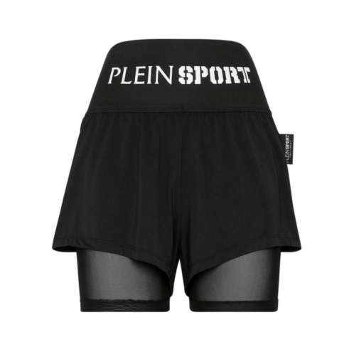 PLEIN SPORT double-layered jogging shorts