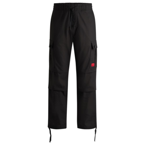 HUGO regular-fit cargo trousers in ripstop cotton