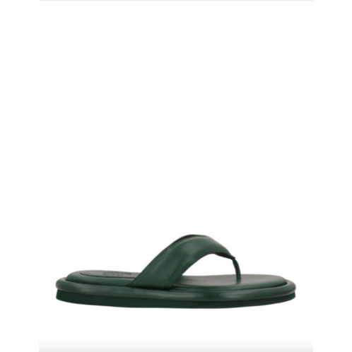 GIABORGHINI womens puffy thong sandal in cliff green