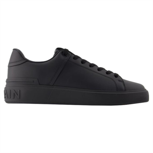 Balmain b-court sneakers - - leather - black