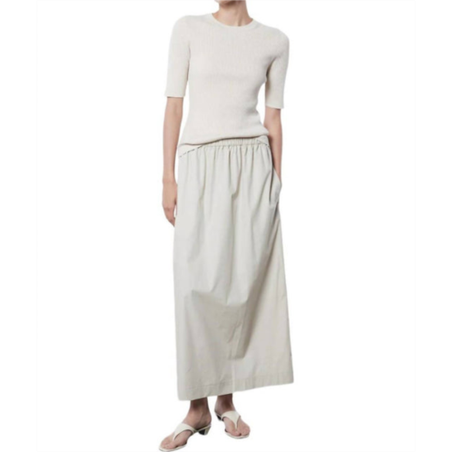 Enza Costa cotton resort skirt in clay