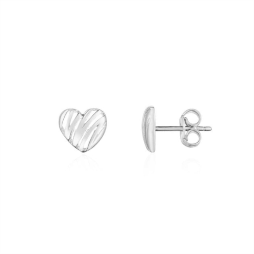 The Lovery scribble heart stud earrings