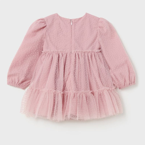 Mayoral pink rose ruffle dress