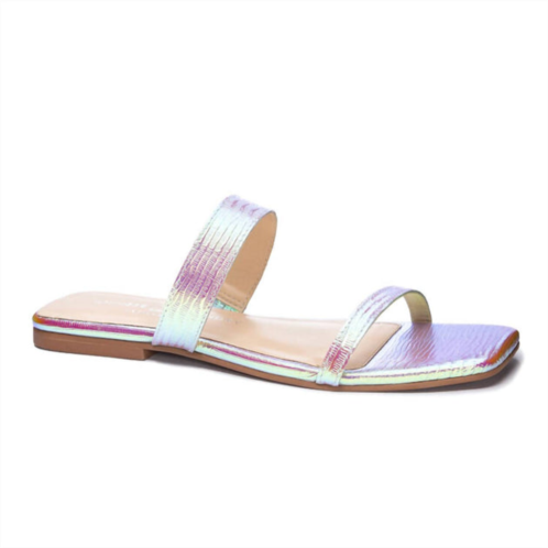 CHINESE LAUNDRY deana leather sandal in iridescent