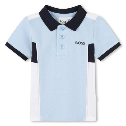 BOSS blue logo polo