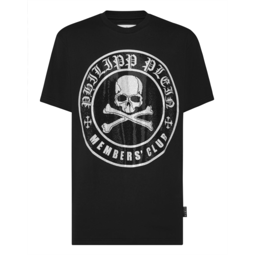 PHILIPP PLEIN t-shirt round neck ss strass skull&bones
